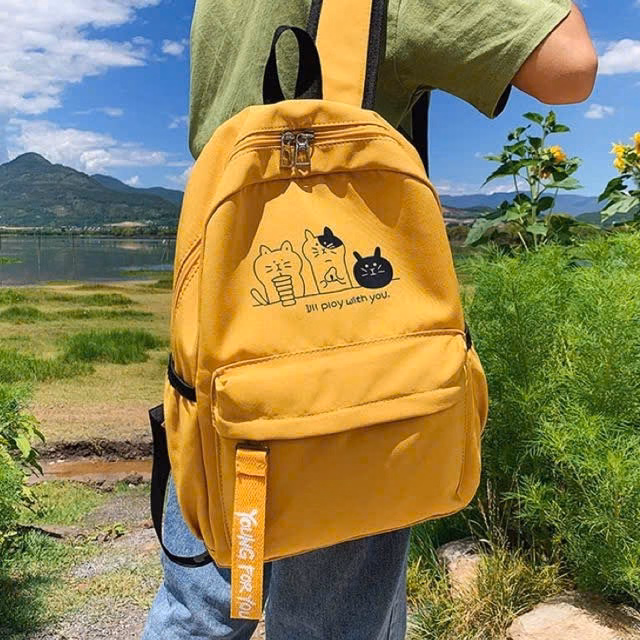 Balo Vải Đi Học Gia Đình Mèo Đựng Vừa A4 Tf95K- Sam Store - Ảnh 7