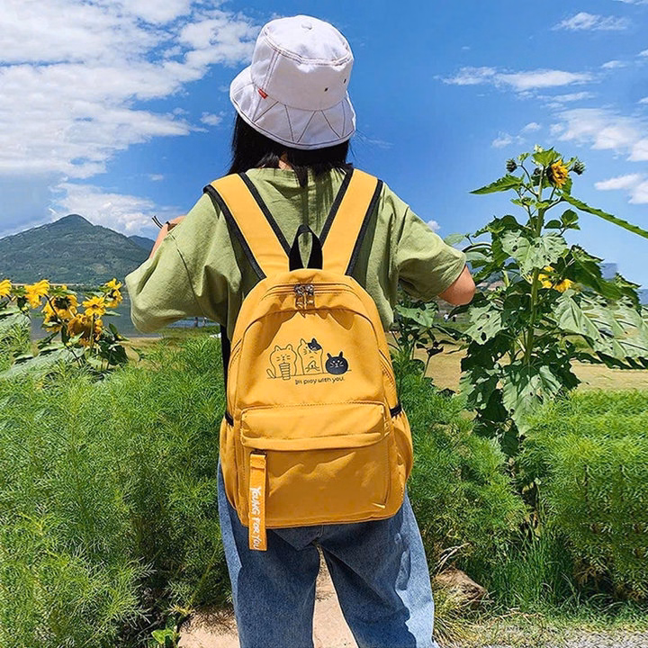 Balo Vải Đi Học Gia Đình Mèo Đựng Vừa A4 Tf95K- Sam Store - Ảnh 10