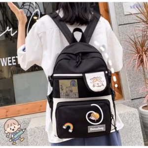 Balo Hộp Phối Túi Lưới Cô Gái Thank St97K Vừa A4- Nana House