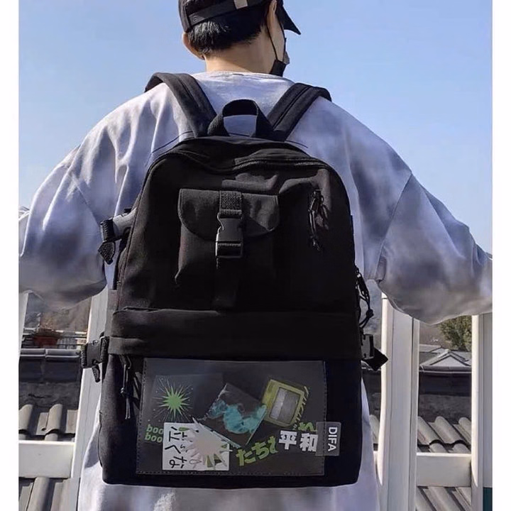 Balo Hộp Phối Mica Và Túi Nắp Nhỏ Vừa A4 St90Y- Nana House - Ảnh 2