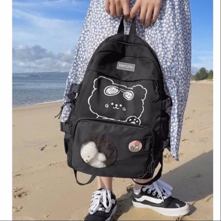 Balo Hộp Gấu Đeo Kính Vừa A4 St76U- Nana House - Ảnh 5