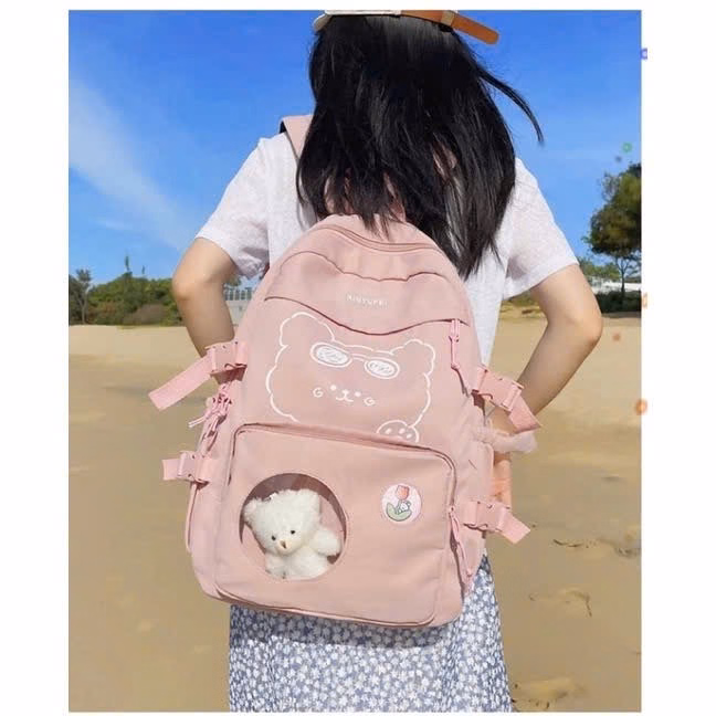 Balo Hộp Gấu Đeo Kính Vừa A4 St76U- Nana House - Ảnh 4