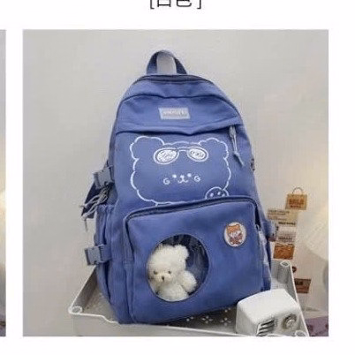 Balo Hộp Gấu Đeo Kính Vừa A4 St76U- Nana House - Ảnh 3