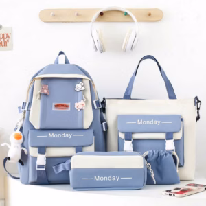 Set Balo 4 Món Lanshi Size Lớn Vừa A4 Fr43- Sam Store