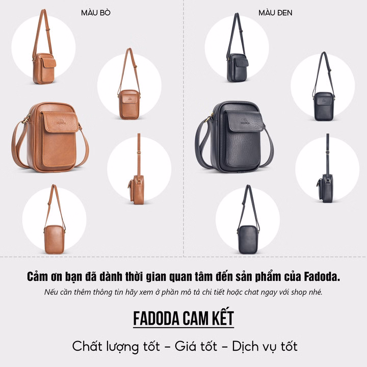 Túi Đeo Chéo Unisex Dang Đứng Fadoda Fdc15 - Ảnh 5