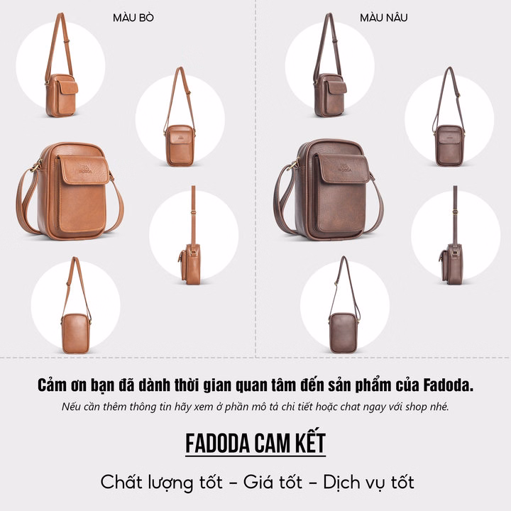 Túi Đeo Chéo Unisex Dang Đứng Fadoda Fdc15 - Ảnh 15