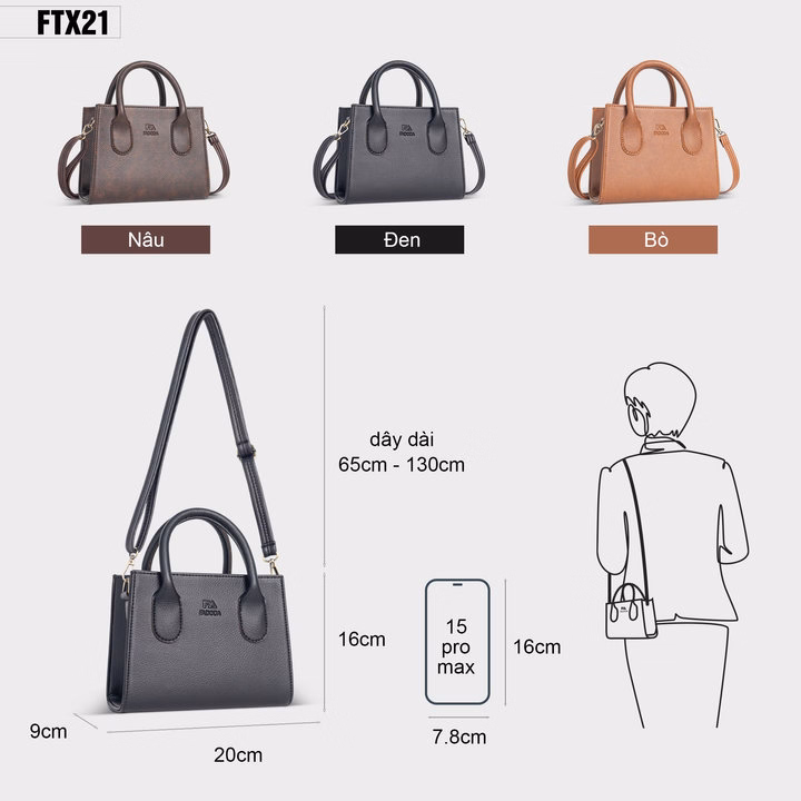 Túi Xách Tay Mini Đeo Chéo Ftx21 - Fadoda - Ảnh 12