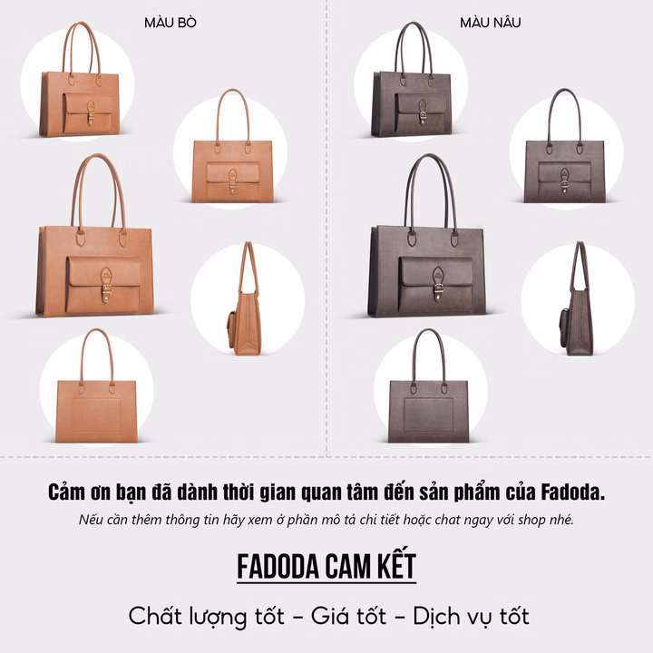 Túi Xách Đựng Laptop Công Sở Nữ Fadoda Ftx22 - Ảnh 10