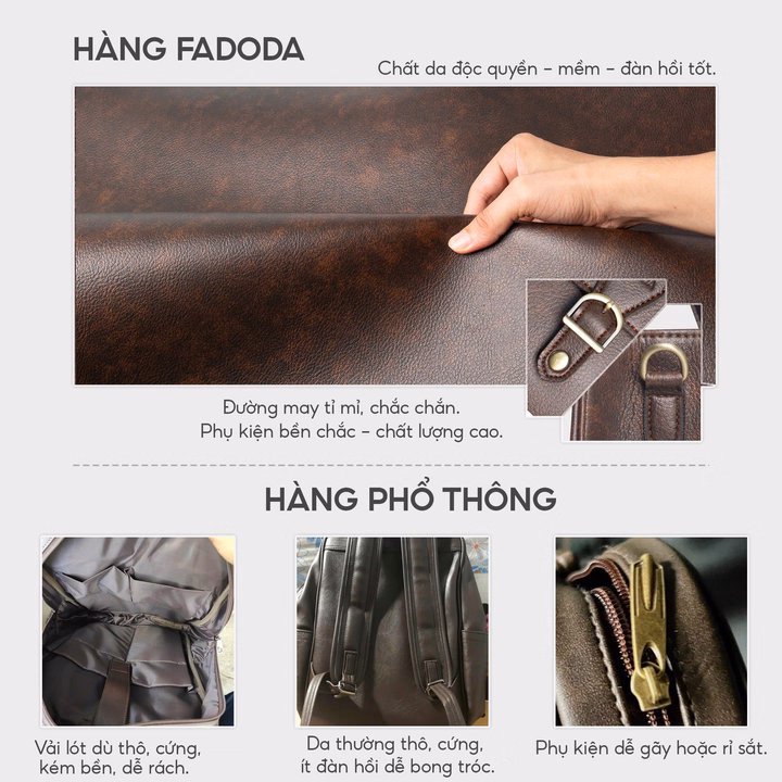 Túi Xách Đựng Laptop Công Sở Nữ Fadoda Ftx22 - Ảnh 18