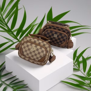 Túi Đeo Chéo Họa Tiết Kẻ Ô Đính Hoa Cúc Hot Trend Wh725, W455- Winnie House