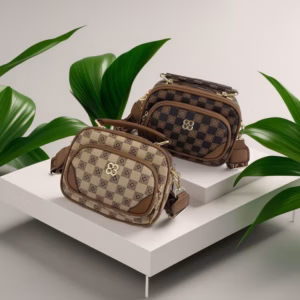 Túi Đeo Chéo Họa Tiết Kẻ Ô Đính Hoa Cúc Hot Trend Pp725, P455 - Pipi Store