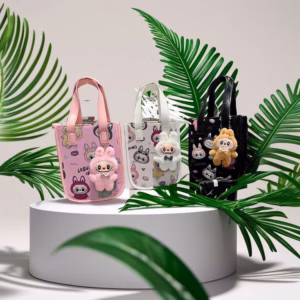 Túi Xách Labubu Mini Siêu Cute Dễ Thương Xách Tay Kèm Gấu Treo Pp735 - Pipi Store