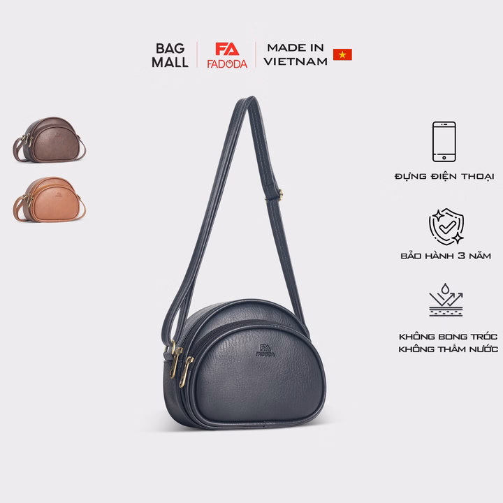 Túi Đeo Chéo Nữ Mini Dáng Bầu Fadoda Fn41 - Ảnh 9