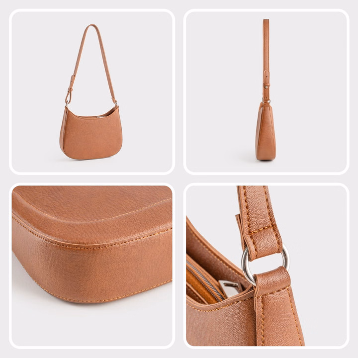 Túi Trita ( Thời Trang Nữ Phối Họa Tiết Viền Chỉ Size 21 - Túi Đeo Vai Da Rhn256 ) - Trita - Ảnh 8