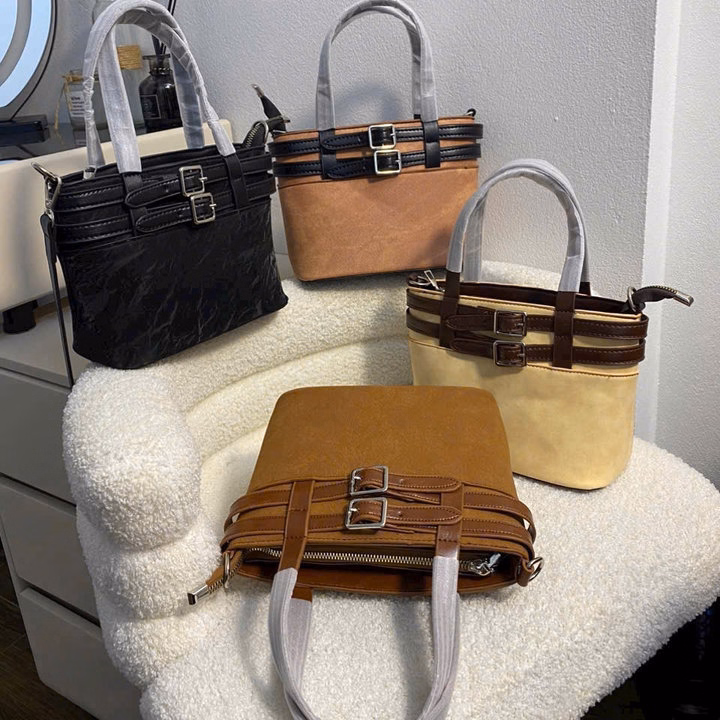 Túi Xách Công Sở Quai Đôi Khóa Cài Phong Cách, Cá Tính Pp738 - Pipi Store - Ảnh 6