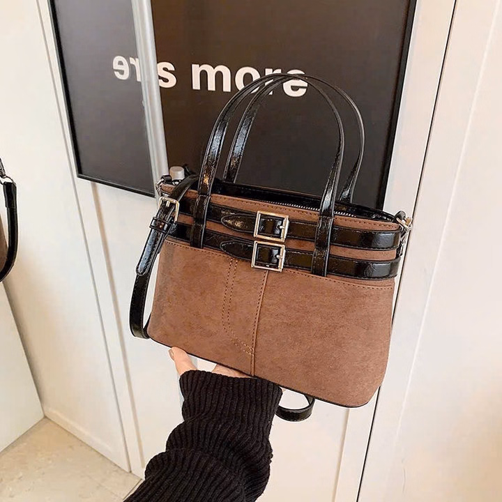 Túi Xách Công Sở Quai Đôi Khóa Cài Phong Cách, Cá Tính Pp738 - Pipi Store - Ảnh 9