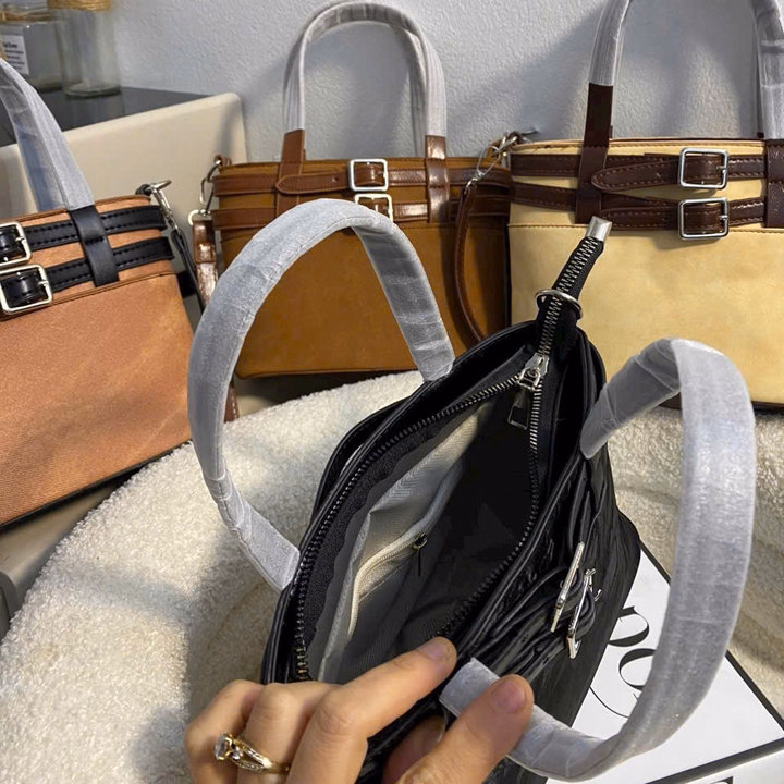 Túi Xách Công Sở Quai Đôi Khóa Cài Phong Cách, Cá Tính Pp738 - Pipi Store - Ảnh 7