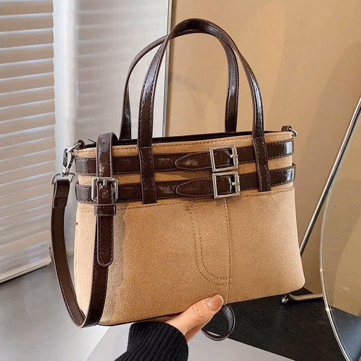 Túi Xách Công Sở Quai Đôi Khóa Cài Phong Cách, Cá Tính Pp738 - Pipi Store - Ảnh 8