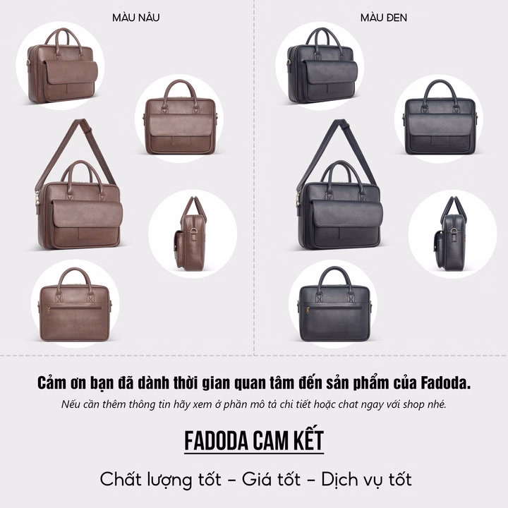 Cặp Da Nam Công Sở Đa Năng Fcd303-Fadoda - Ảnh 15