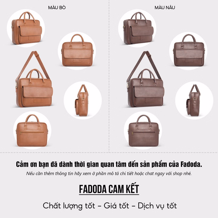Cặp Da Nam Công Sở Đa Năng Fcd303-Fadoda - Ảnh 10
