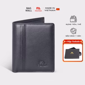 Ví Da Bò Dáng Đứng Thời Trang Đơn Giản In Vân Fadoda Vn043