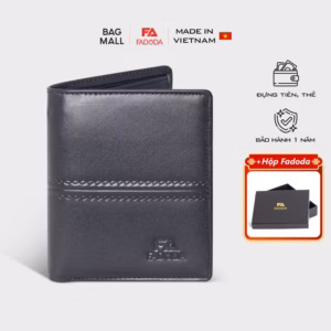 Ví Da Bò Đựng Tiền Dáng Đứng Basic Thời Trang Fadoda Vn047