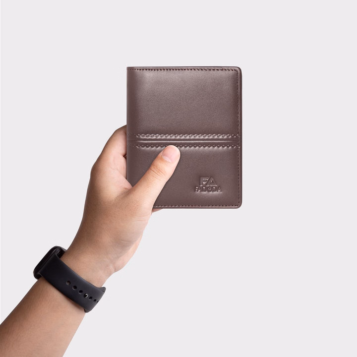 Ví Da Bò Đựng Tiền Dáng Đứng Basic Thời Trang Fadoda Vn047 - Ảnh 10