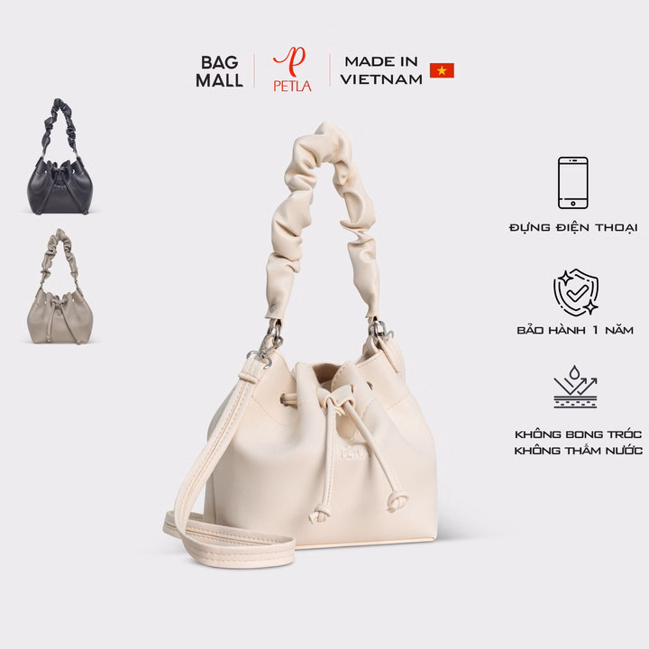 Túi Đeo Chéo Da Nữ Dây Rút Thời Trang Petla Ln09 - Ảnh 6