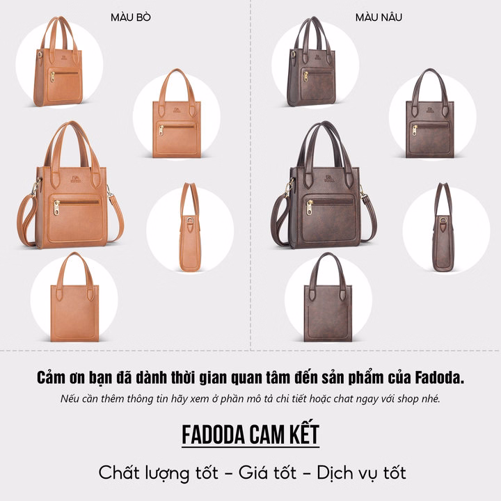 Túi Xách Da Nữ Mini Dáng Đứng Fadoda Ftx20 - Ảnh 12