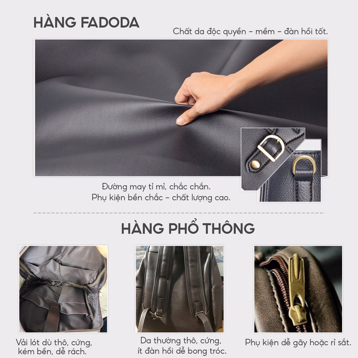 Túi Xách Da Nữ Mini Dáng Đứng Fadoda Ftx20 - Ảnh 11
