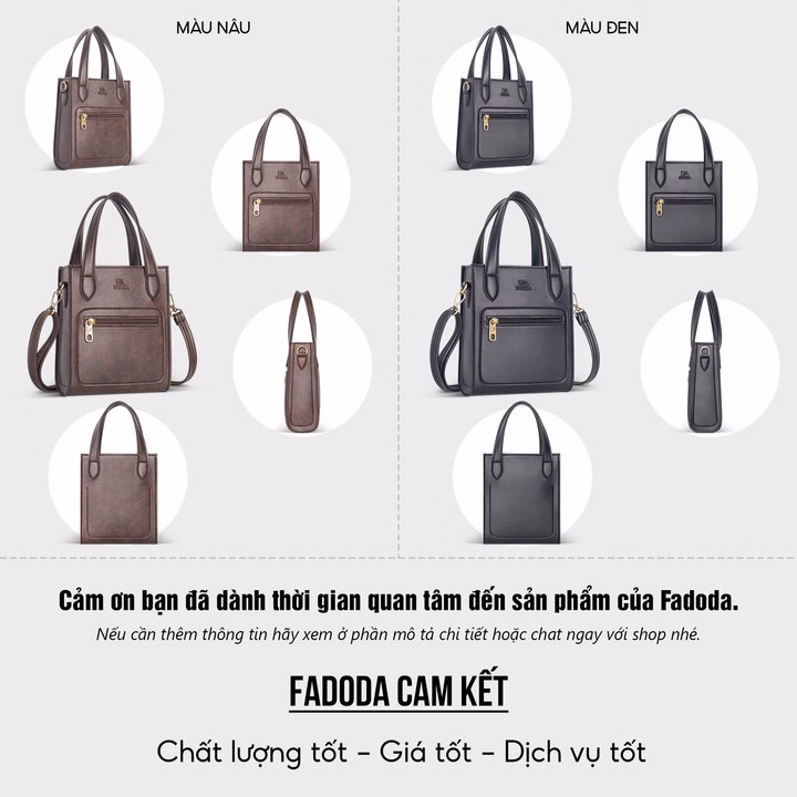 Túi Xách Da Nữ Mini Dáng Đứng Fadoda Ftx20 - Ảnh 18