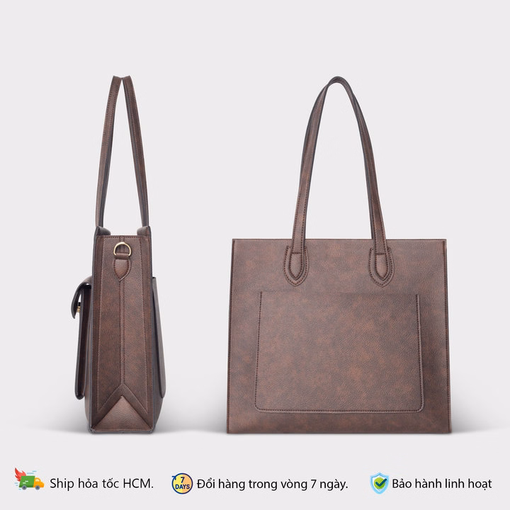 Túi Xách Nữ Thời Trang Công Sở Vuông Ngang Ftx12 - Fadoda - Ảnh 4