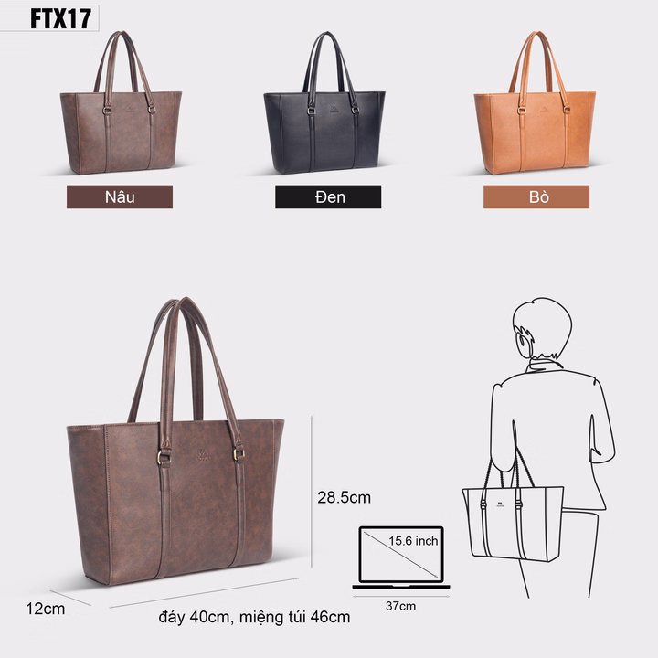 Túi Xách Nữ Công Sở Cao Cấp Fadoda Ftx17 - Ảnh 2