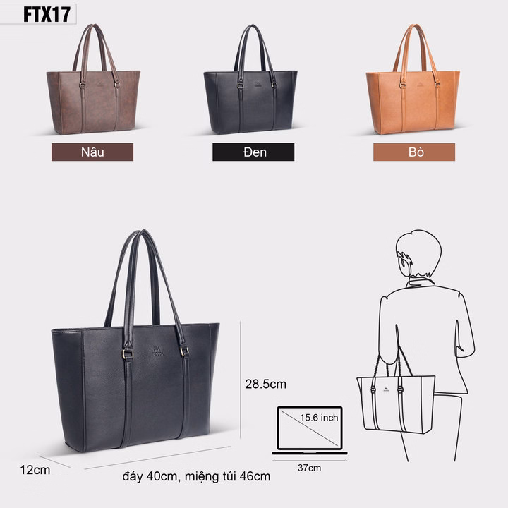 Túi Xách Nữ Công Sở Cao Cấp Fadoda Ftx17 - Ảnh 12