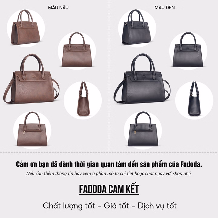 Túi Xách Nữ Cầm Tay Cao Cấp Fadoda Ftx9 Nhiều Màu - Ảnh 10