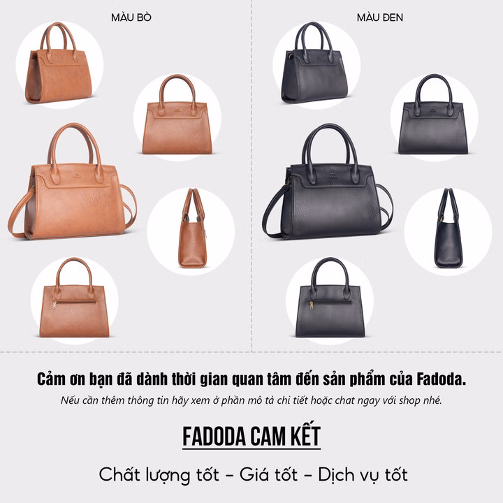 Túi Xách Nữ Cầm Tay Cao Cấp Fadoda Ftx9 Nhiều Màu - Ảnh 5