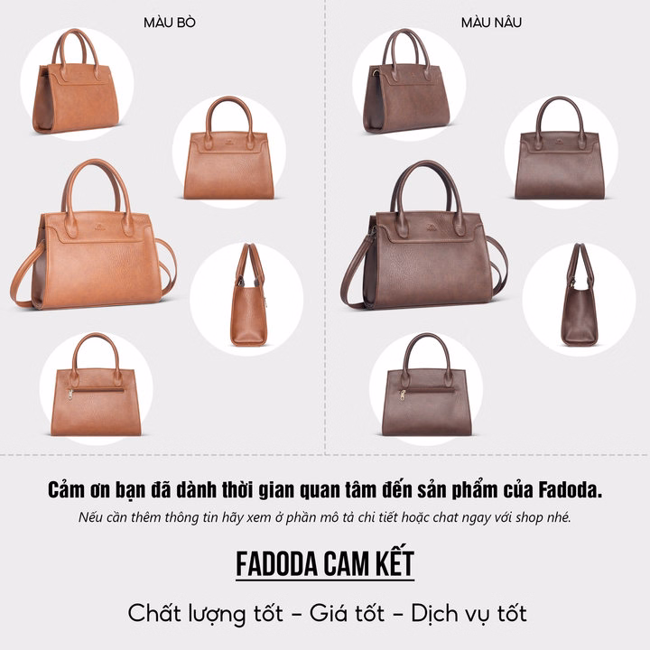 Túi Xách Nữ Cầm Tay Cao Cấp Fadoda Ftx9 Nhiều Màu - Ảnh 15