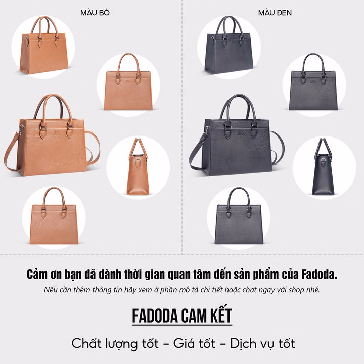 Túi Xách Nữ Form Hộp Cao Cấp Ftx15 - Fadoda - Ảnh 5