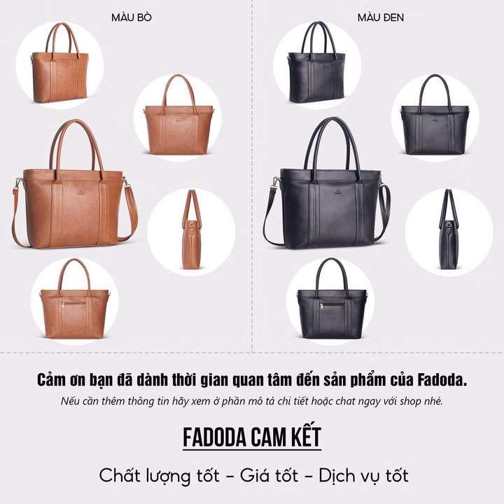 Túi Tote Công Sở Nữ Cao Cấp Ftx8- Fadoda - Ảnh 5