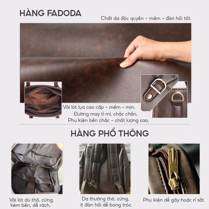 Túi Xách Nữ Đeo Chéo Ftx11 Cỡ Trung-Fadoda - Ảnh 16
