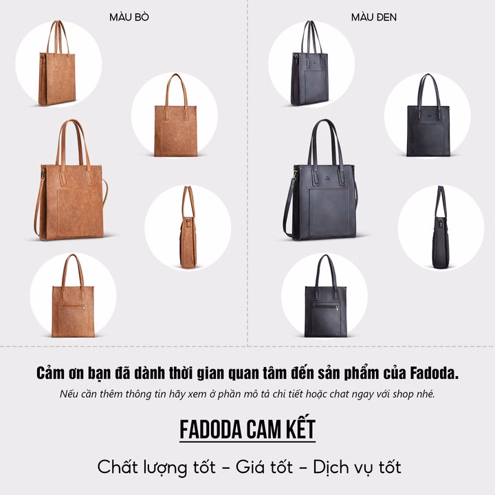 Túi Xách Nữ Thời Trang Công Sở Ftx1- Fadoda - Ảnh 6