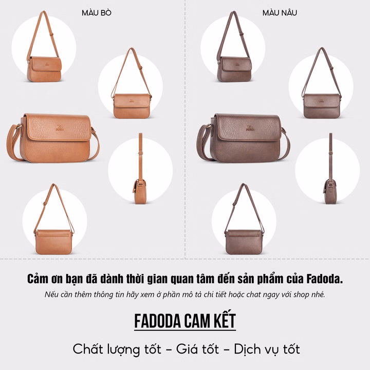 Túi Đeo Chéo Nữ Dáng Hộp Fadoda Fn49 - Ảnh 10