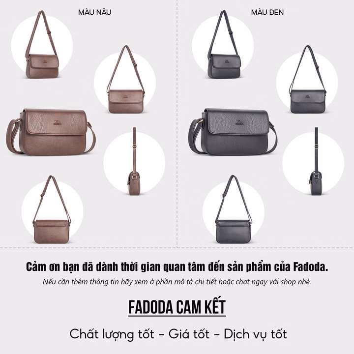 Túi Đeo Chéo Nữ Dáng Hộp Fadoda Fn49 - Ảnh 15