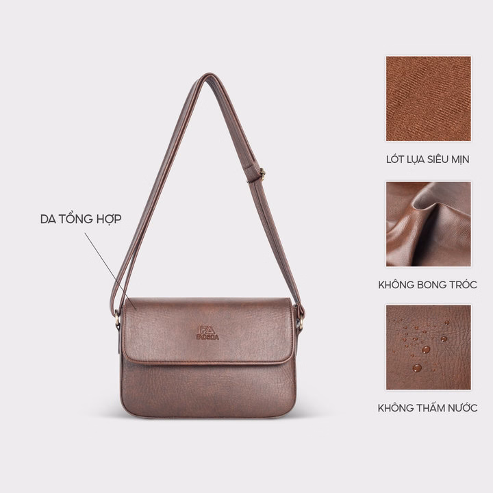Túi Đeo Chéo Nữ Dáng Hộp Fadoda Fn49 - Ảnh 3