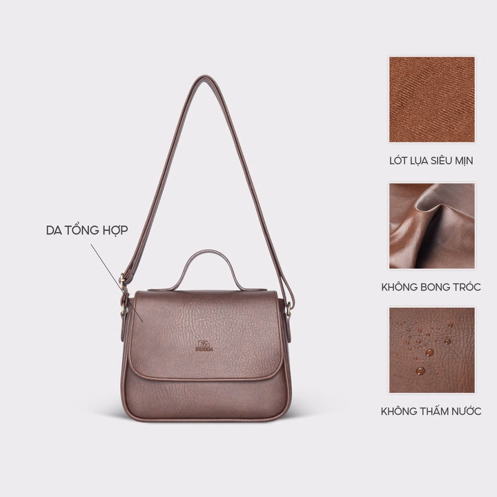 Túi Đeo Chéo Nữ Cỡ Lớn Fadoda Fn26 Nhiều Màu - Ảnh 4