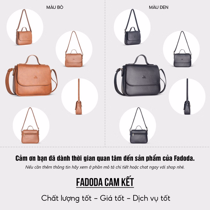 Túi Đeo Chéo Nữ Cỡ Lớn Fadoda Fn26 Nhiều Màu - Ảnh 5