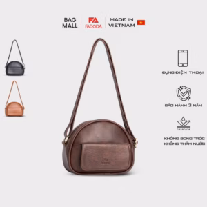 Túi Đeo Chéo Nữ Dáng Bầu Tròn Nắp Gập Fn07 - Fadoda