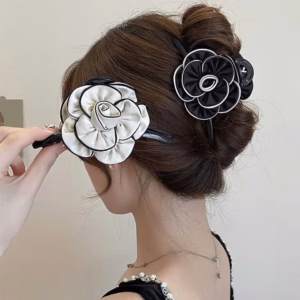 Kẹp Tóc Hoa Trà Thanh Lịch Phong Cách Hàn Quốc-Dâu Shop