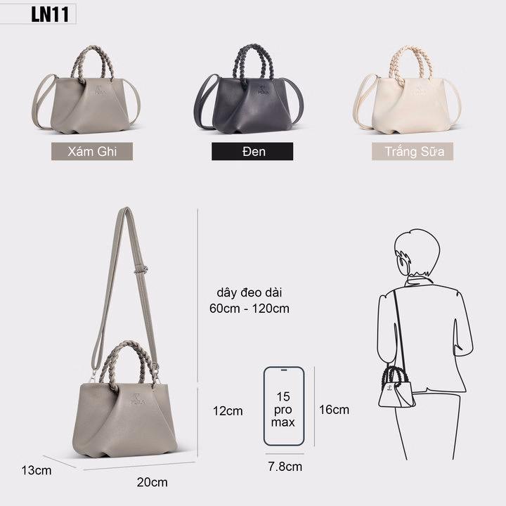 Túi Đeo Chéo Nữ Mini Cầm Tay Petla Ln11 - Ảnh 2