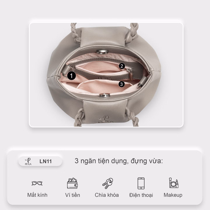 Túi Đeo Chéo Nữ Mini Cầm Tay Petla Ln11 - Ảnh 16